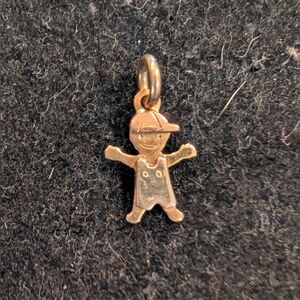 14k Gold Little Boy Charm